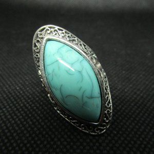 Large Turquoise Stone Statement Ring
